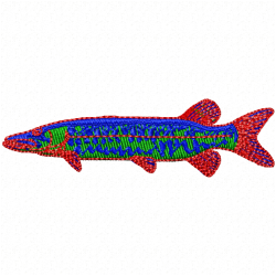 Fishes Embroidery Design 8 Fishes Embroidery Design 8